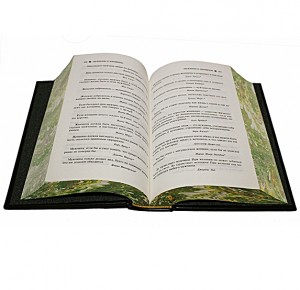 Разворот кожаной книги Большая книга мудрости и остроумия. От Царя Соломона до Альберта Энштейна. К.В. Душенко