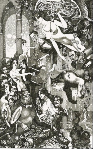 Иллюстрации Оринянского из подарочного издания "Мастер и Маргарита"