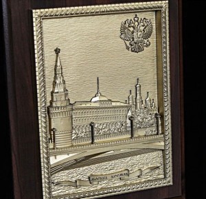Подарочный набор Москва с плакеткой Москва - Кремль