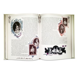 "Русский балет. От истоков до триумфа" подарочная книга - разворот с иллюстрациями
