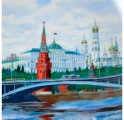 Картинка на тарелке из подарочного набора Москва