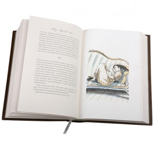 Эксклюзивная книга в развернутом виде с иллюстрациями Разворот эксклюзивной книги "Жизнь Арсеньева"